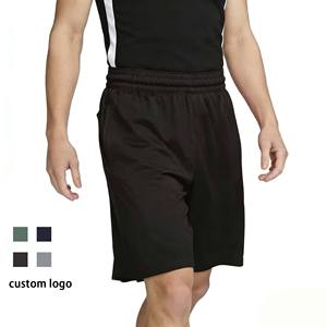 <b>Men's</b> Solid Color Quick Dry Polyester Bermuda Shorts With Elastic Waist And Side Stripe Custom Logo - Product Image 1