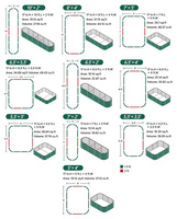 Bac à plantes surélevé en acier inoxydable pour jardin, mobilier d'extérieur, OEM ODM, durable, écologique, pour fleurs - Vente en gros