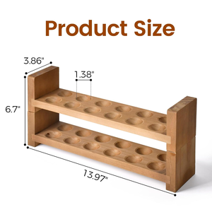 Porta Huevos de Madera, Organizador Decorativo para Guardar Huevos, Decoración para Cocina Estilo Rústico, Mesa de Desayuno, Uso Doméstico - Product Image 1