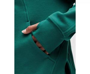 Nouvel ensemble de sport pour femme 2 pièces de haute qualité, prix d'usine, logo personnalisé, pantalon de jogging uni taille haute + veste - Product Image 3