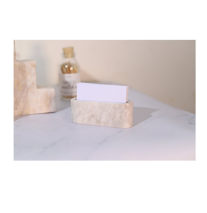 Porte-cartes de table en pierre décorative, design moderne, écologique, imperméable, idée cadeau d'affaires, porte-cartes de table en marbre - Product Image 1