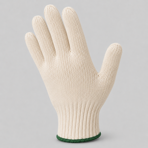 Gants de sécurité en coton, poignet tricoté, texture lisse, durables, antidérapants, usage général, non stériles, sans latex, sans silicone - Product Image 6