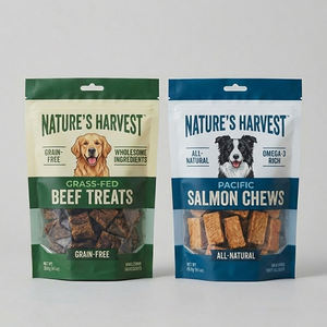 Sacs Mylar transparents refermables à fermeture éclair personnalisés pour l'emballage de friandises pour chiens et nourriture pour chats, anti-odeur, à fond plat - Product Image 6