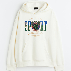 Sweat-shirt en coton streetwear très tendance, personnalisable, uni, avec logo sur mesure - Product Image 5