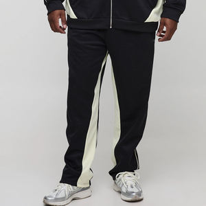 Chándal para hombre con diseño de bloques de color y material transpirable, con pantalones de diseño moderno para compradores mayoristas de ropa casual. - Product Image 4