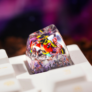 Teclas Artesanales Bosque Místico, Teclas Artesanales Personalizadas, Teclas Anime Lindas, Teclas Verdes, Juego de Teclas, Teclas de Madera - Product Image 1