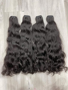 Extensions de cheveux humains à double trame, non traités, ondulés profonds et bouclés, pour tissage, en lots - Product Image 4