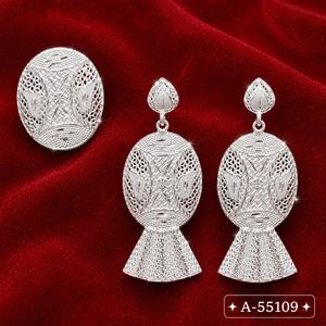Clásicos Pendientes de Corazón con Incrustaciones de Coral y Perlas de Imitación, Chapados en Oro de 24K, Aleación de Zinc, para Mujer, Joyería de Fiesta, Modelo 55104 - Product Image 4