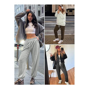 Pantalon de survêtement pour femme, style automne, coupe ample, léger, confortable, taille haute, pour le sport et les loisirs - Product Image 5