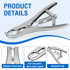 Pince de castration sans saignement pour porcelets et moutons, et pince d'expansion pour anneaux de castration et de décapage de queue - Product Image 2