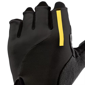 Gants de cyclisme unisexes en néoprène, noir et jaune rayé, respirants, en maille, demi-doigts, pour sports de plein air et course - Product Image 6