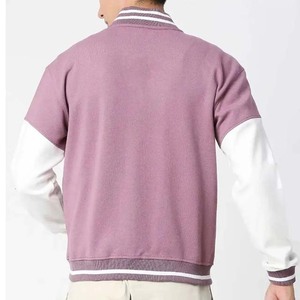 <b>Men's</b> Varsity <b>Jacket</b> Sportswear <b>Baseball</b> High Street Style Stand Collar Front Winter Breathable Reversible OEM Custom Design - Product Image 3