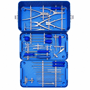 Ensemble d'instruments orthopédiques pour la colonne vertébrale, outils de chirurgie manuelle pour vis cervicales postérieures, instruments médicaux en alliage d'aluminium - Product Image 1