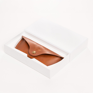 Étui à lunettes en cuir véritable de qualité supérieure, pochette souple et fine en cuir de vachette, housse de protection artisanale pour lunettes de lecture LGC-0086 - Product Image 5