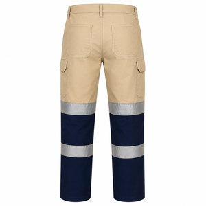 Custom Men Hi Vis Reflective <b>Cargo</b> <b>Pants</b> Safety <b>Work</b> <b>Pants</b> Two Tone High Visibility Trousers Custom Industrial Workwear <b>Pants</b> - Product Image 2