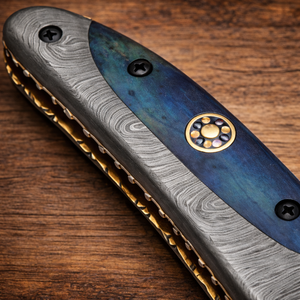 Cuchillo de Hoja Fija Multiusos con Borde Recto, Hecho a Mano con Acero de Damasco y Mango de Madera, para Uso Industrial, Camping, Caza, Regalo, OEM - Product Image 3