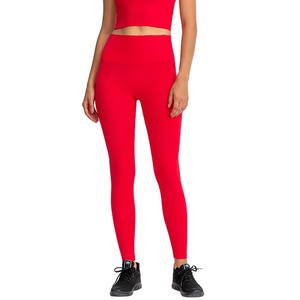 Leggings moulants à Logo personnalisé pour femmes, collants de Yoga à taille haute, avec poches, en Stock - Product Image 4