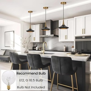 Lampe suspendue industrielle décorative, luminaire suspendu vintage en métal pour îlot de cuisine, salle à manger, bar, café, restaurant, maison - Product Image 5