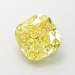 Diamant de laboratoire certifié taille coussin, jaune vif, pierre précieuse non montée, éclat radieux, bijoux fins élégants, pierre de luxe - Product Image 6