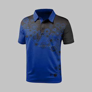 Vente en gros à prix d'usine Polo pour hommes en coton/polyester confortable et décontracté Polos respirants super flexibles anti-transpiration - Product Image 4