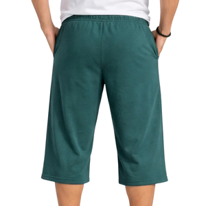 Shorts Bermuda en Polaire pour Hommes, Taille Élastique, Poches Latérales, Coupe Décontractée, Ourlet Ouvert, Décontracté, Vente en Gros, Fabricant OEM, Fournisseur, Bas de Tenue B2 - Product Image 1