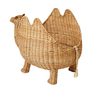Premium Camel Animal Rattan Toy <b>Storage</b> <b>Basket</b> Children Room Bedroom Furniture Woven <b>Large</b> <b>Storage</b> Organizer Case Wholesale - Product Image 2