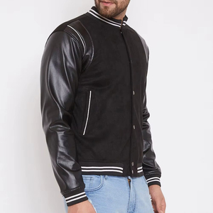 แจ็คเก็ต Letterman คุณภาพสูง ลดราคาพิเศษ ขายส่ง ราคาถูก ปรับแต่งได้เต็มที่ แจ็คเก็ตฤดูหนาว ปักโลโก้ตามสั่ง - Product Image 2