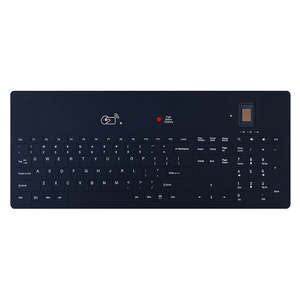 Nouveau clavier de bureau filaire USB Type-C sans fil en plastique à 108 touches avec lecteur d'empreintes digitales et fonction de coupe-copie - Product Image 1