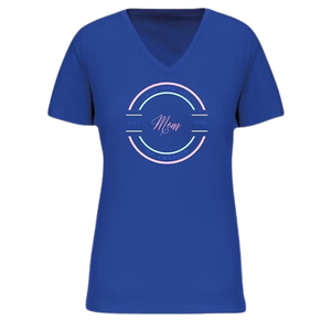 T-shirt graphique bleu pour femme, style décontracté, streetwear, confortable, vêtement de mode pour tous les jours - Product Image 1