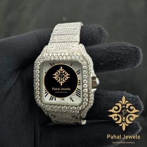 นาฬิกาข้อมือวินเทจเพชร หน้าปัดสี่เหลี่ยม ตัวเลขโรมัน สายขนาด 20 มม. ขนาดตัวเรือน 40 มม. ระบบจักรกลอัตโนมัติ สำหรับผู้ชาย - Product Image 4