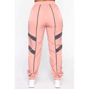 Ensemble de survêtement d'hiver écologique pour femme, coupe ample et respirante, deux pièces, rose et gris contrastés - Product Image 3