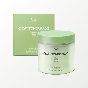 Tampons tonifiants pour le visage Prreti Korean Cica Plus Toner Pads 50 feuilles Fabriqués en Corée Centella Asiatica Tea Tree - Product Image 4