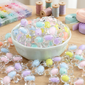 Perles rondes en résine colorées en gros, options de couleurs personnalisées pour la fabrication de bijoux, bracelets, colliers, fournitures d'artisanat, Artizon Studio - Product Image 2