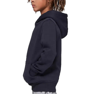 Sudadera con Capucha de Forro Polar de Calidad Superior para Niños, Diseño Único Hip Hop, Color Liso, Estilo Urbano - Product Image 4