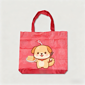 Custom OEM Shopping 210D Poliéster Reciclable Plegable Reutilizable Bolsa Premium Durable Calidad Bajo MOQ Diseño Full Color Digital - Product Image 2