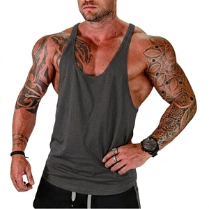 <b>Mens</b> 100 Percent Cotton Tank Top Sleeveless Gym Vest Printed Muscle Shirt Bodybuilding Workout Fitness <b>Singlet</b> Breathable Lightw - Product Image 6