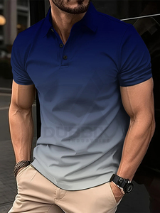 Polo de Golf para Hombre Verano 2026, Camiseta con Rayas a la Moda, Polo Casual para Oficina, Prendas Superiores para Hombre, Diseño Personalizado - Product Image 5