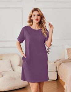 Chemise de nuit sexy en dentelle et satin de soie pour femme, vêtement de nuit confortable, doux et respirant, coupe ample, pour la maison - Product Image 2
