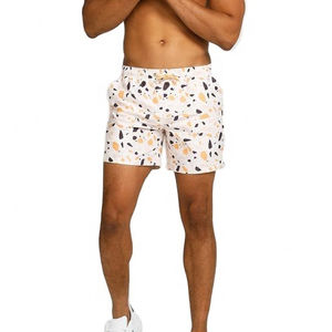 Shorts de plage écologiques de haute qualité en polyester recyclé à séchage rapide, imprimés par sublimation, pour les vacances décontractées et la natation estivale - Product Image 1
