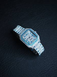 Reloj Mecánico de Lujo de Acero Inoxidable con Moissanita VVS, Cuadrado de 16mm, Estilo Hip Hop, Automático, Apto para Probador de Diamantes - Product Image 3