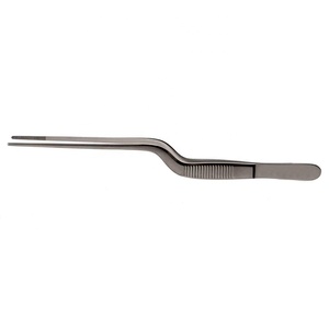 Pince à baïonnette professionnelle Lucae pour pansements auriculaires, à pointes dentelées, en acier inoxydable, outil médical ORL - Product Image 2