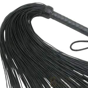 Handmade Sheep Skin Leather Flogger with Steel Buckle 3.5cm Width Classic Design and Strong Grip - Product Image 6