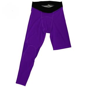 Pantalones de compresión deportivos para hombre, manguitos de baloncesto de una pierna, antibacterianos, de secado rápido, transpirables, con estampado en la cintura - Product Image 4