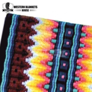 แผ่นรองอานม้าขนสัตว์นิวซีแลนด์แผ่นรองอานม้าทำจากผ้าฝ้ายหนาใช้แสดงการขี่ม้าการออกแบบที่สวยงามดีไซน์100% ใหม่ - Product Image 4