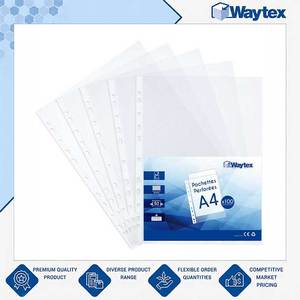 Globally Selling Exceptional Quality Top Opening <b>A4</b> Clear Embossed Punched Pockets 50 Microns at Discounted Market Price - Product Image 2