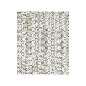 Ensemble de tapis de luxe en soie, éthiquement provenant, noués à la main, style oriental, à poils coupés abstraits, brodés, style persan - Product Image 3