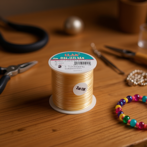 Cordoncino beige ILAN Hilo Cola De Raton 1,5 mm x 50 m per la creazione di gioielli - Product Image 2