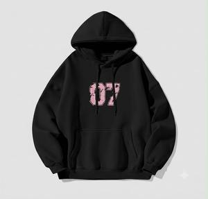<b>Men's</b> <b>Burgundy</b> Pullover <b>Hoodie</b> Plus Size Fleece Sweatshirt Front Letter Print Graphic Unlined Winter Top - Product Image 5