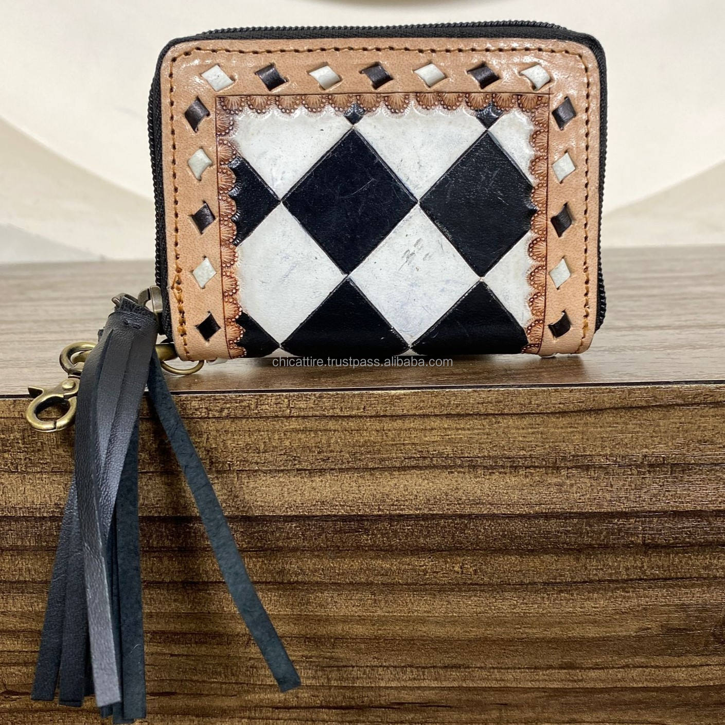 Noir et blanc à carreaux