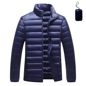 Chaqueta de Plumón Ligera para Invierno, Chaqueta Acolchada de Plumón para Hombre, Unisex, Color Caqui, Manga Larga, Ropa de Hombre - Product Image 5